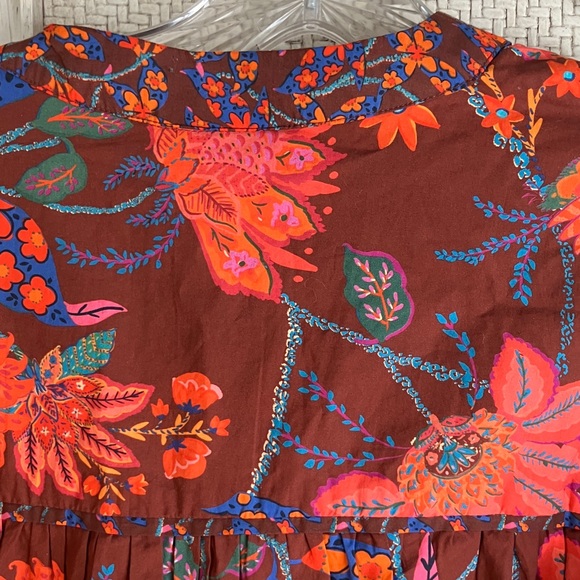 Farm Rio Belted Dress Medium Petite Anthropologie NWT - Picture 5 of 7